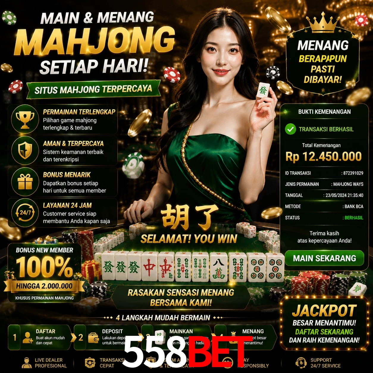 Ganhar e sacar na 558Bet